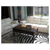 LEATHER SOFA & LOVE SEAT
