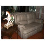 DOUBLE LEATHER RECLINER
