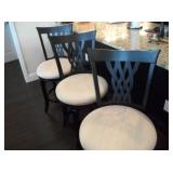 3 SWIVEL BAR STOOLS