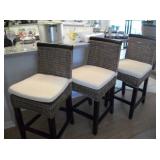 3 BAR STOOLS (MATCH DR SET)