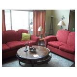RED SOFA & LOVE SEAT