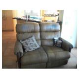 LEATHER DOUBLE RECLINER