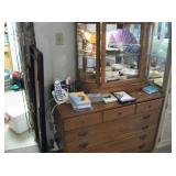 CHEST OF DRAWERS & DISPLAY CAB