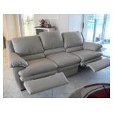 NATUZZI LEATHER DOUBLE RECLINER