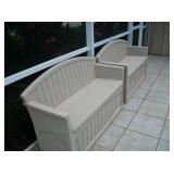 2 STORAGE BENCHES