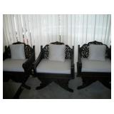 3 OF 4 CHAIRS