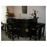 LG. BAR & 4 STOOLS