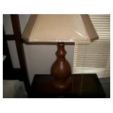 1 OF 2 WOOD LAMPS