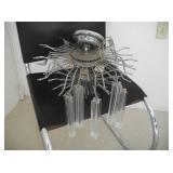 MID-CENTURY ITALIAN CHANDELIER - HAS ALL THE PRISMS