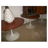 3 SAARINEN STYLE TABLES