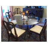 ROUND TABLE/6 CHAIRS