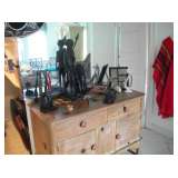 OLD KNOTTY PINE DRESSER & MIRROR