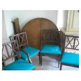 MID CENTURY TABLE & 4 CHAIRS