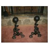 ANTIQUE ANDIRONS