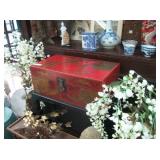 CHINESE CHEST ON STAND