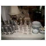 PEWTER, STEMWARE & CHINA