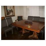 TABLE & EXTENSION & 10 CHAIRS