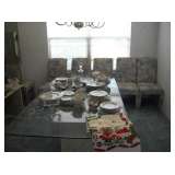 CORAL BASE TABLE & 6 CHAIRS