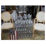 LUCITE BAR CART