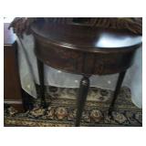 DEMILUNE TABLE/SWING DRAWERS