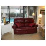 LEATHER DOUBLE RECLINER