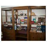 WALL UNIT, BOOKS, GAMES