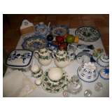 WEDGWOOD BREAKFAST SET, SPODE PLATES