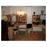 2 COMPUTER DESKS & EQUIP.