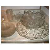 LOTS OF VINTAGE GLASS & CHINA