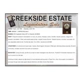 Creekside Estate Liquidation Sale