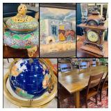 Weatherford Gallery Auction! Asian Decor & Collectibles, Office Furniture, Clocks, Cloisonne, Crysta