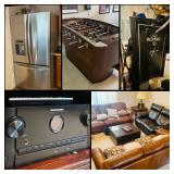 BIDDING ENDS TODAY! *Online Only* Estate Auction! Gun Safe, Game Room, Fitness, Leather, Fridge..
