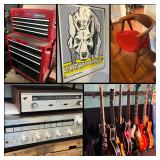 Incredible Ft Worth Estate Sale! Guitars, MCM, Tools, Outdoor, Collectibles & Other Amazing Items!