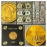 Incredible *Online Only* Single Estate Coin Auction! Gold, Silver, Key Dates, Rare Coins & Much More