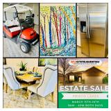 This Fri & Sat! Incredible Frisco Estate Sale! Stunning Contemporary Furnishings, Club Car Golf Cart, Smart TV's..