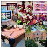 This Fri & Sat! H.U.G.E. Southlake Estate Sale! Seasonal Galore, Stained Glass, Tiger Oak, Fitz & Floyd Collection!