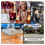 This Fri & Sat! **Incredible Richardson Estate Sale** Waterford, Bronze, MCM, Collectibles, Native American, Nice Appliances, Tools, Yard Art, Outdoor & Much More!