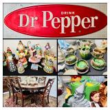 This Friday & Saturday! (Azle, TX) Vintage Dr Pepper Metal Sign, Snap-on, Carnival Glass, Nice Appliances, Collectibles, Furniture & Much More! 