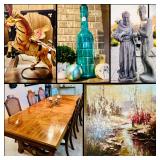 This Fri & Sat! ~Incredible Lewisville Estate Sale! Collectibles, Quilts, Appliances, Antiques, Paintings, Outdoor, Yard Art, Tools, Fine Furniture & Much More!!