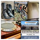 This Friday & Saturday! Incredible Plano Estate Sale! Denon Turntable, Playstation, Roadbike, Handbags, Books, Outdoor, Collectibles, Fashion & Much More!!
