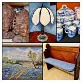 This Fri & Sat! Incredible Dallas Estate Sale! Vintage Collectibles Galore, MCM, Blue Willow, Original Paintings, Antiques, Outdoor, Coins, Sports Cards, Unique items & Much More!!