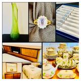 This Fri & Sat! ~Incredible Springtown #2 - MCM, Uranium Glass, Riding Mower, Swung Vase, Waterford, Jewelry, Hollywood Regency, Brass & Copper Accents & Much More!