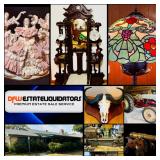 This Fri & Sat! ~Jaw Dropping Mineral Wells Estate Sale! Rare Collectibles, Shop, Tractor, Trailer, Fine Antiques, Taxidermy, Barrister Bookcases, Tiffany Lamps, Machinery, Equipment & Much More! 