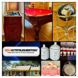Incredible Dallas Estate Sale! Pool Table, Victrola, Pyrex, Vintage Collectibles, Art, Old West..