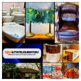 This Fri & Sat! ~Incredible Plano Estate Sale! Tiffany Lamps, KitchenAid Mixer, Stainless Fridge, Sterling, Fashion, Outdoor, Books, Sewing, Collectibles, Bassett Furniture, Leather & Much More!
