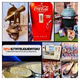 This Fri & Sat! ~Incredible Dallas Estate Sale! Big Green Egg, Huge Fitz & Floyd Collection, Fine Furniture, Orig. Art, Vintage Coke Machine, Memorabilia & Much More!!
