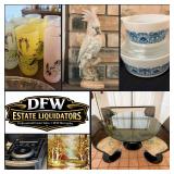 Incredible Garland Estate Sale! Original MCM, Vintage Collectibles, Royal Dux Porcelain, Pyrex, Art