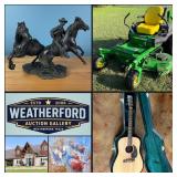 Bidding Ends Fri! ~Stunning *Online Only* Weatherford, TX (In-Home) Estate Auction! John Deere Zero Turn, Martin Guitar, Traeger Grill, Bose, Power Tools, Smart TV's, Leather Sectional & More!
