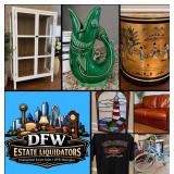 This Fri & Sat! Nice Whirlpool stainless refrigerator, Vintage & modern cameras, Coins, Stamps, Vintage Pyrex, Milk Glass, Jewelry, Persian style rugs, Contemporary sofa, Accent furniture, Sterling..