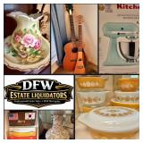 This Fri & Sat! ~Incredible Coppell Estate Sale! Collectibles, Vintage Toys, Oil Paintings, Pyrex, KitchenAid Stand Mixer, Instruments, Antiques, Fashion, Jewelry, Tools & Much More!